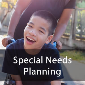 Special Needs Planning - Image of a special needs child in a wheelchair